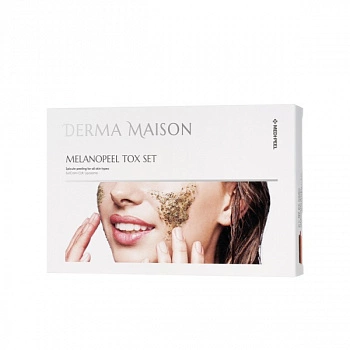 Омолаживающая концентрированная пилинг-маска Derma Maison Melanopeel Tox Set 1.STEP: 2 g*4 pcs / 2.STEP: 6 ml*4 pcs