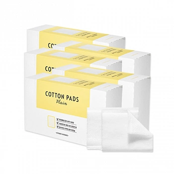 Гладкие ватные диски 400шт Cotton Pads Plain 400ea